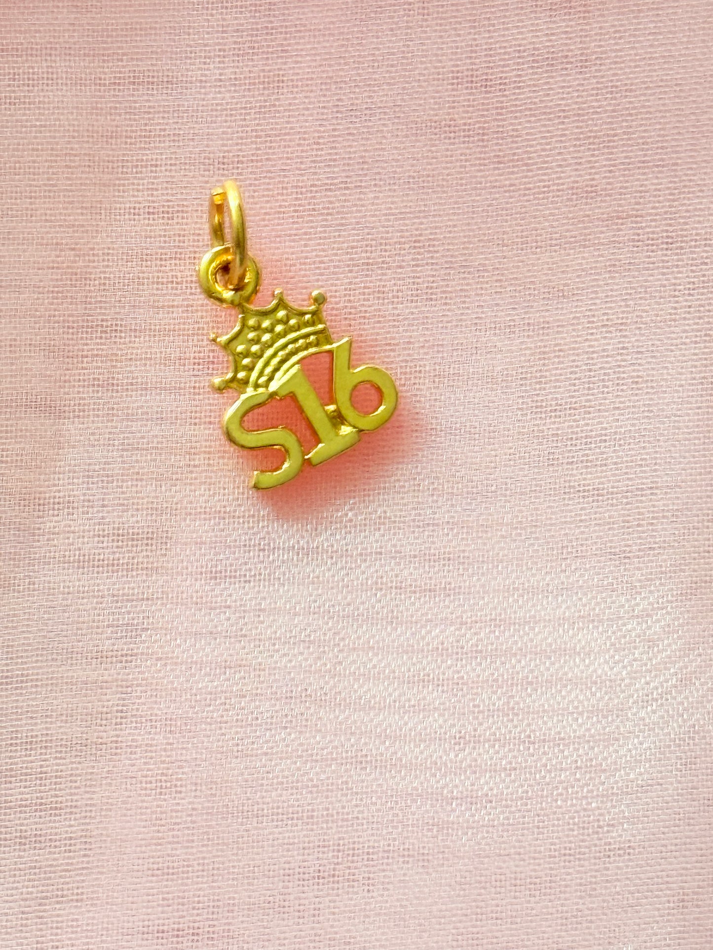 Quinceañera XV 18K Gold Plated  Charm Pendant  — Dress, Lingerie, Corset  Pendant, Bracelet & Souvenir Gift