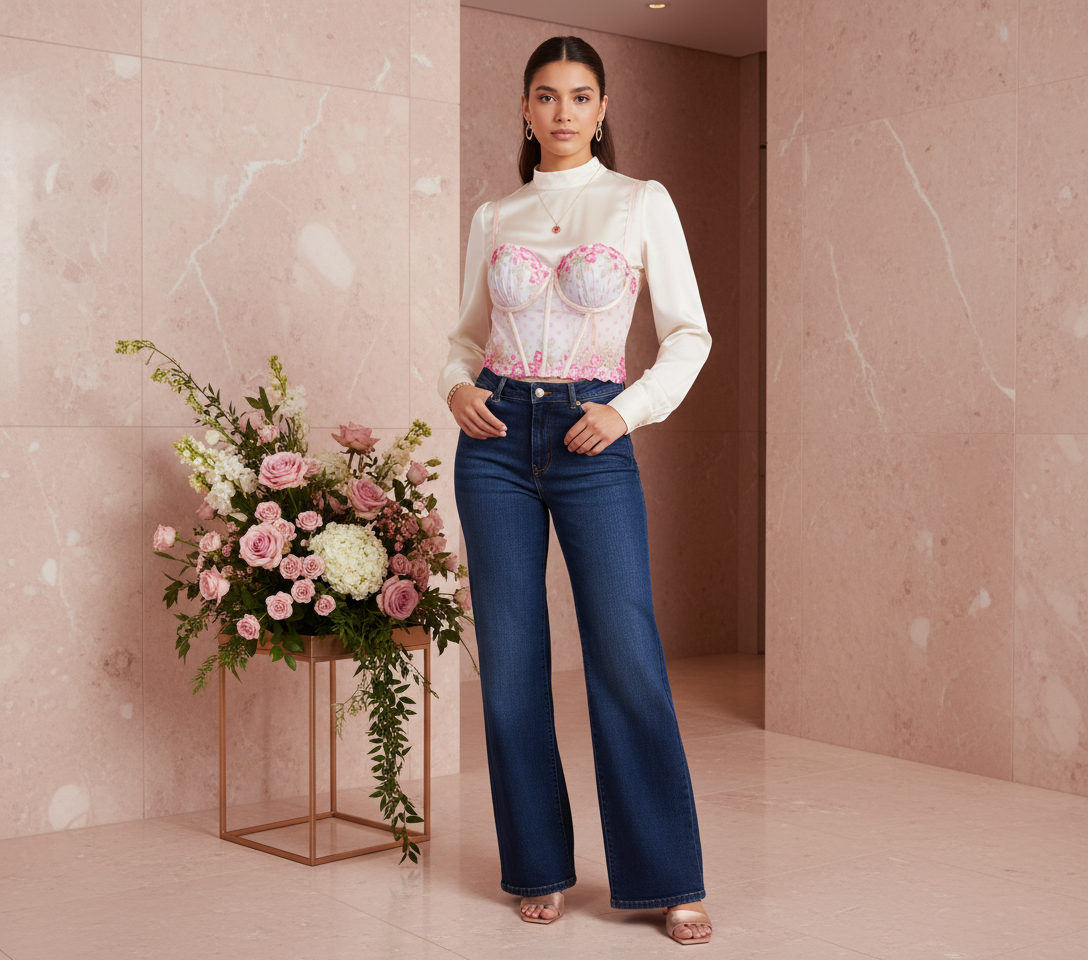 Polka Dots con jeans